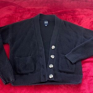GAP Black Knit Cardigan